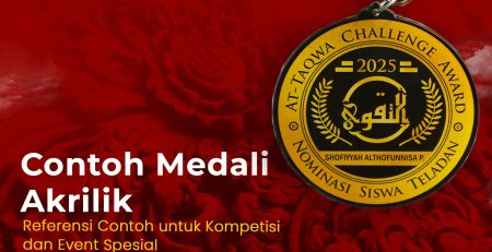 contoh medali akrilik